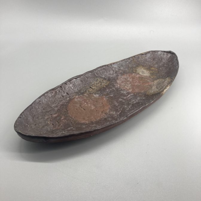 備前焼の楕円皿