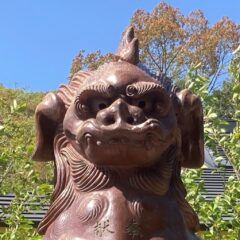 備前焼の狛犬（5）岡山県護国神社