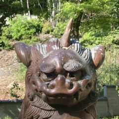 備前焼の狛犬（6）日吉神社（湯迫）