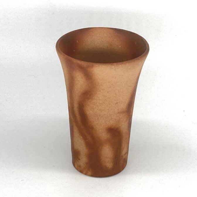 備前焼　ビアカップ　緋襷