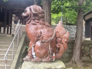 大内天神社 阿形狛犬