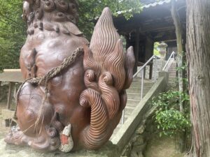 大内天神社 阿形狛犬
