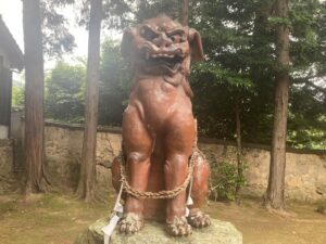 大内天神社 阿形狛犬