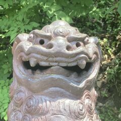 備前焼の狛犬（９）新庄八幡宮