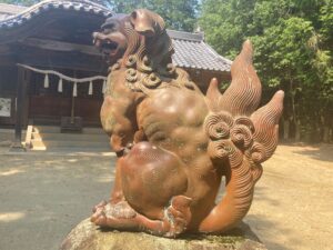 殿上西神社　狛犬