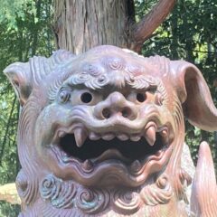 備前焼の狛犬（８）殿上西神社