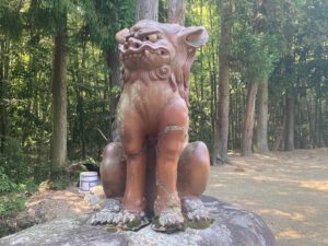 殿上西神社　狛犬