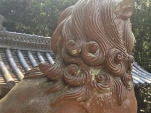 殿上西神社　狛犬