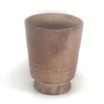 備前焼　ゴブレット(角）　緋襷