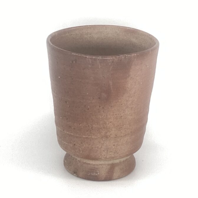 備前焼　ゴブレット(角）　緋襷