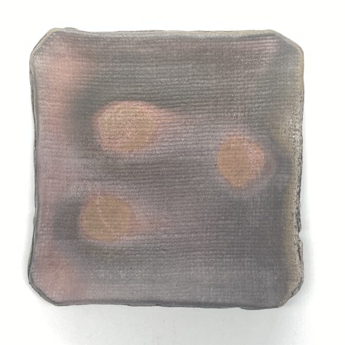 備前焼　七寸角皿