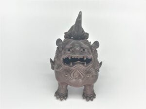 備前焼 優品  天拝獅子香炉