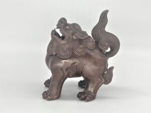 備前焼 優品  天拝獅子香炉