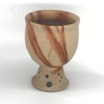 備前焼　馬上杯　緋襷