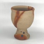 備前焼　馬上杯　緋襷