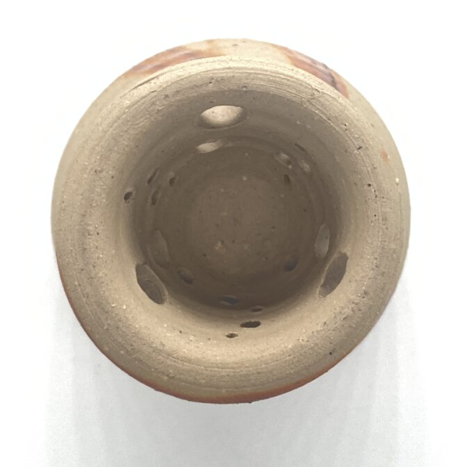 備前焼　馬上杯　緋襷