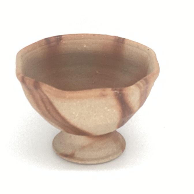 備前焼 輪花鉢 緋襷 紙箱入り(2)