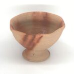 備前焼 輪花鉢 緋襷 紙箱入り(2)