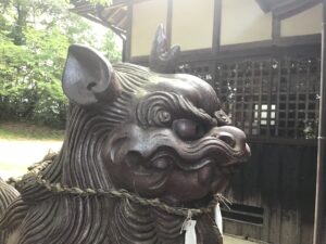 驗田神社　狛犬
