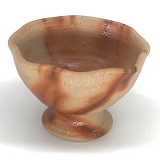 備前焼 輪花鉢 緋襷 紙箱入り(1)