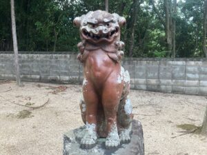 湯次神社　狛犬