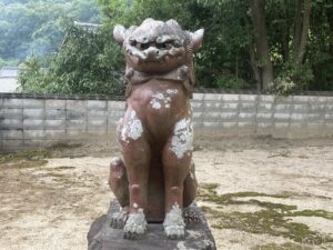 湯次神社　狛犬