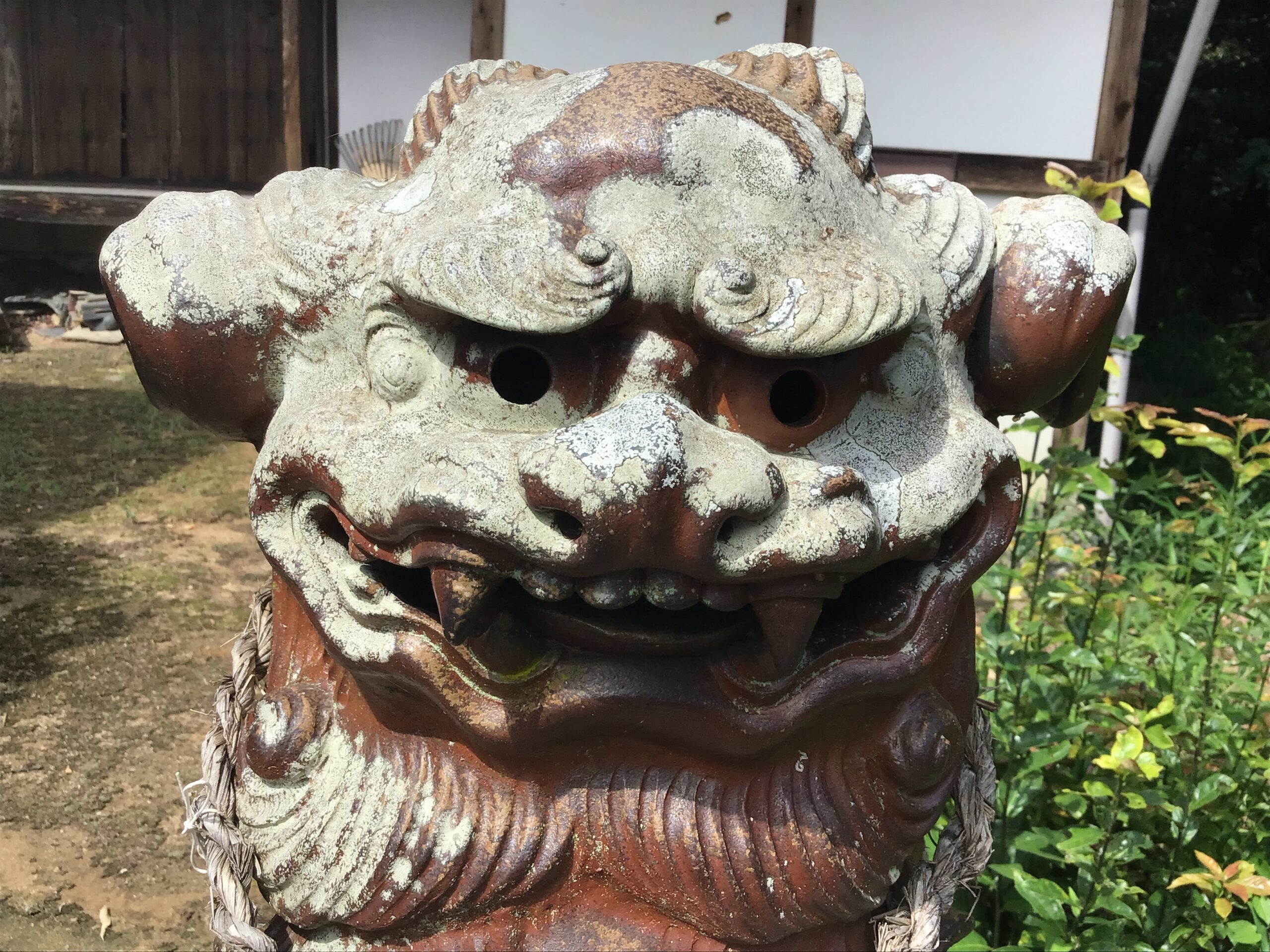 備前焼の狛犬（１４）八幡和気神社 | 興楽園