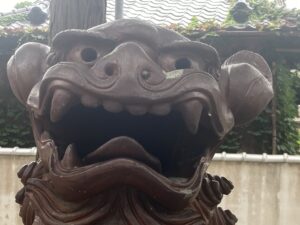 片山日子神社　狛犬