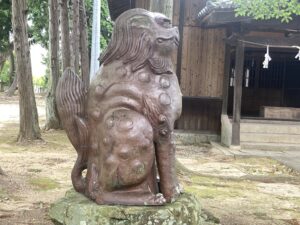 片山日子神社　狛犬