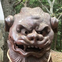 備前焼の狛犬（１８）王持八幡宮