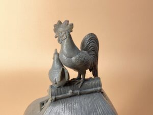 閑谷焼青磁 葛屋鶏香炉