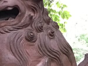 阿保田神社　狛犬