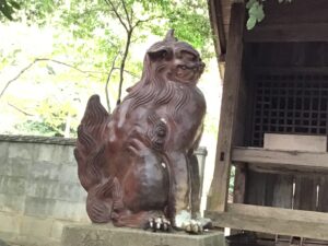 阿保田神社　狛犬
