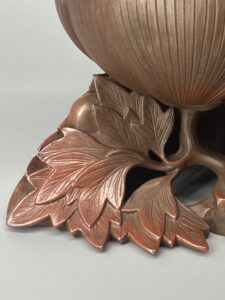 金重陶陽造 牡丹獅子香炉
