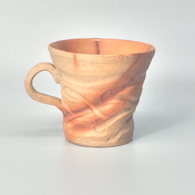 備前焼　コーヒーカップ　緋襷