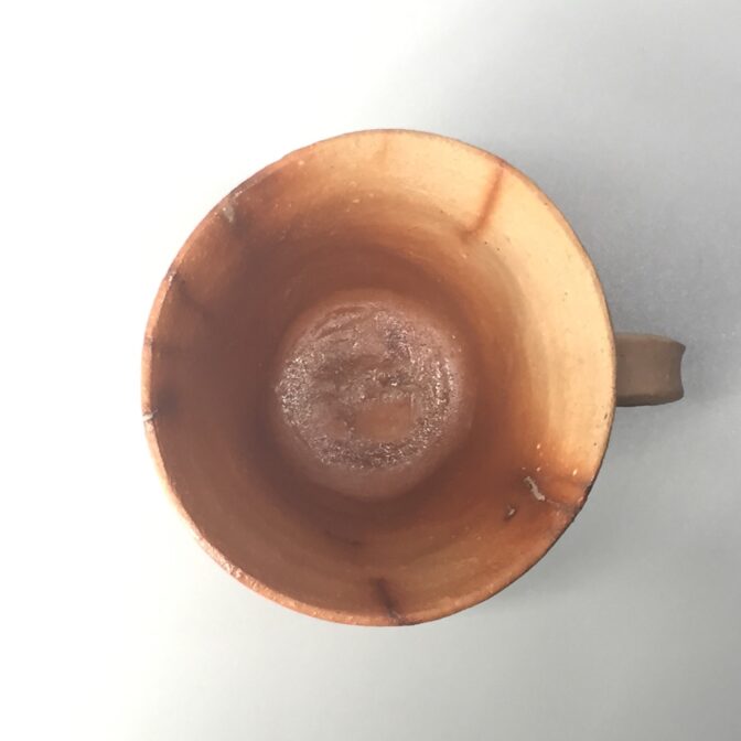 備前焼　コーヒーカップ　緋襷