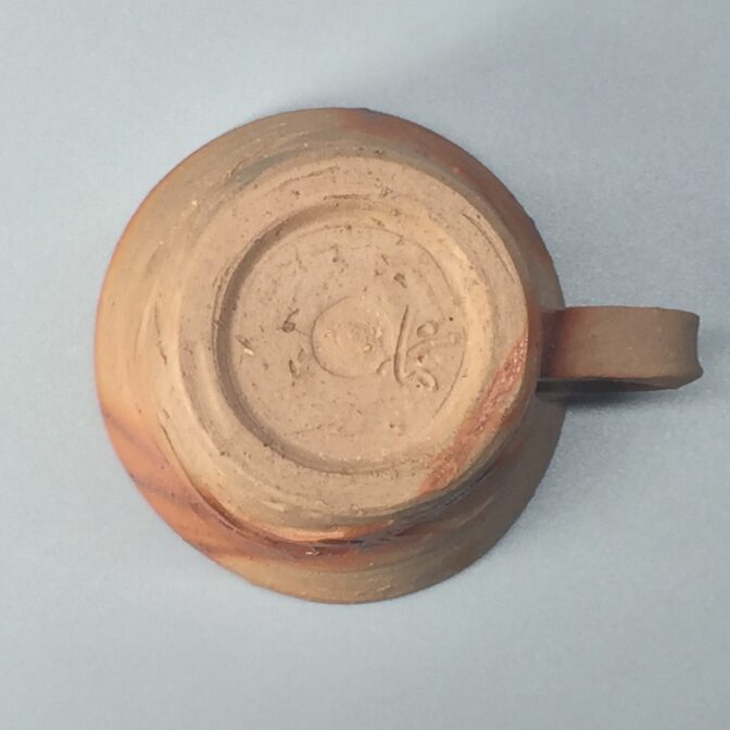 備前焼　コーヒーカップ　緋襷