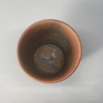 備前焼 ゴブレット(角)桟切