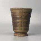 備前焼　ゴブレット（角）胡麻