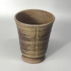 備前焼　ゴブレット（角）胡麻