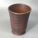 備前焼　ゴブレット（角）胡麻