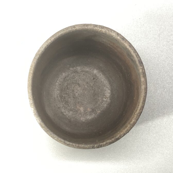 備前焼　コップ　桟切