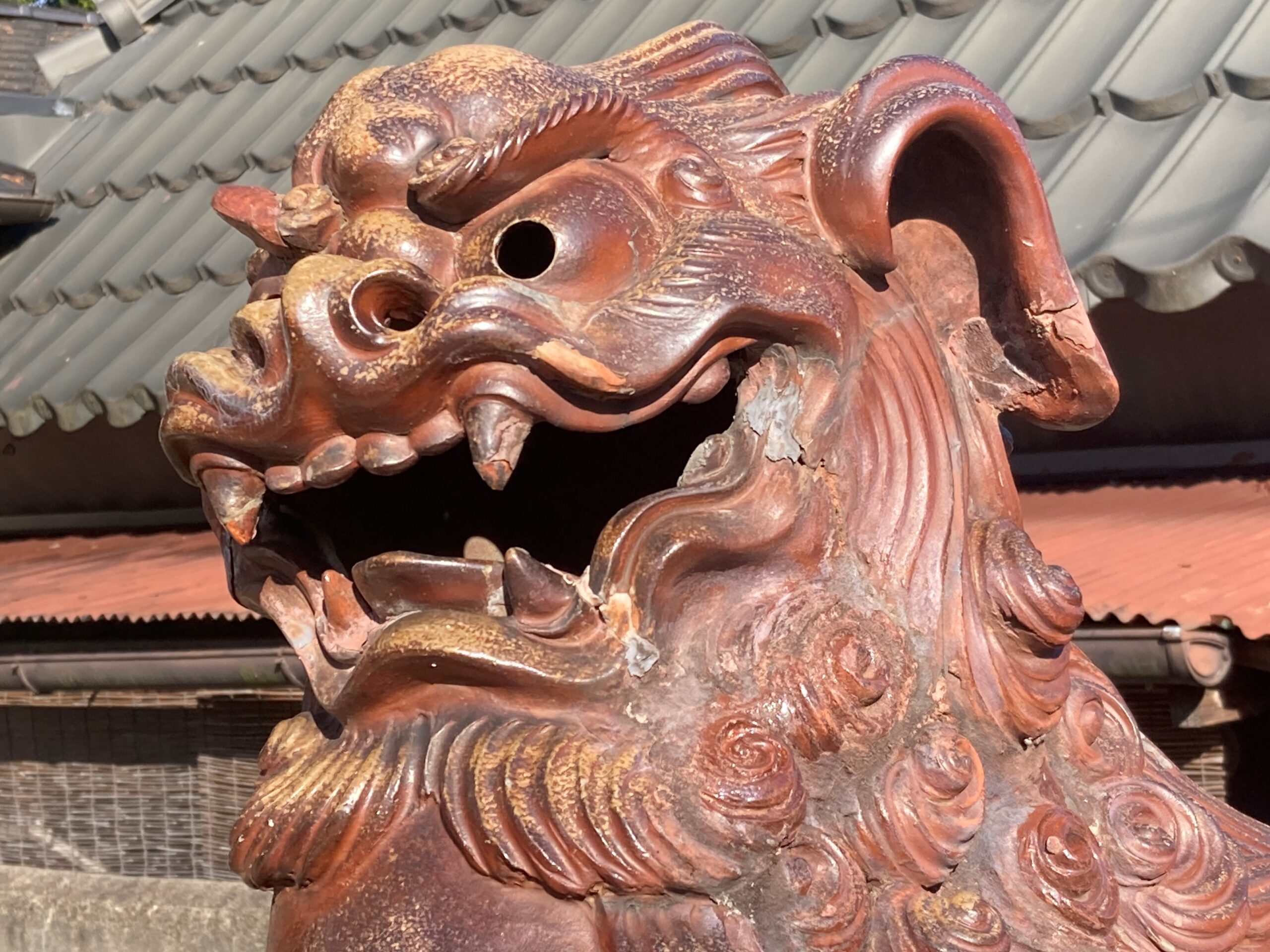 備前焼の狛犬（32）沓掛天神宮 | 興楽園