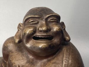 布袋置物　金重素山造