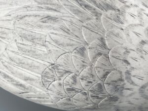 白備前　鶴香炉