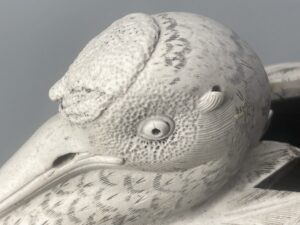 白備前　鶴香炉