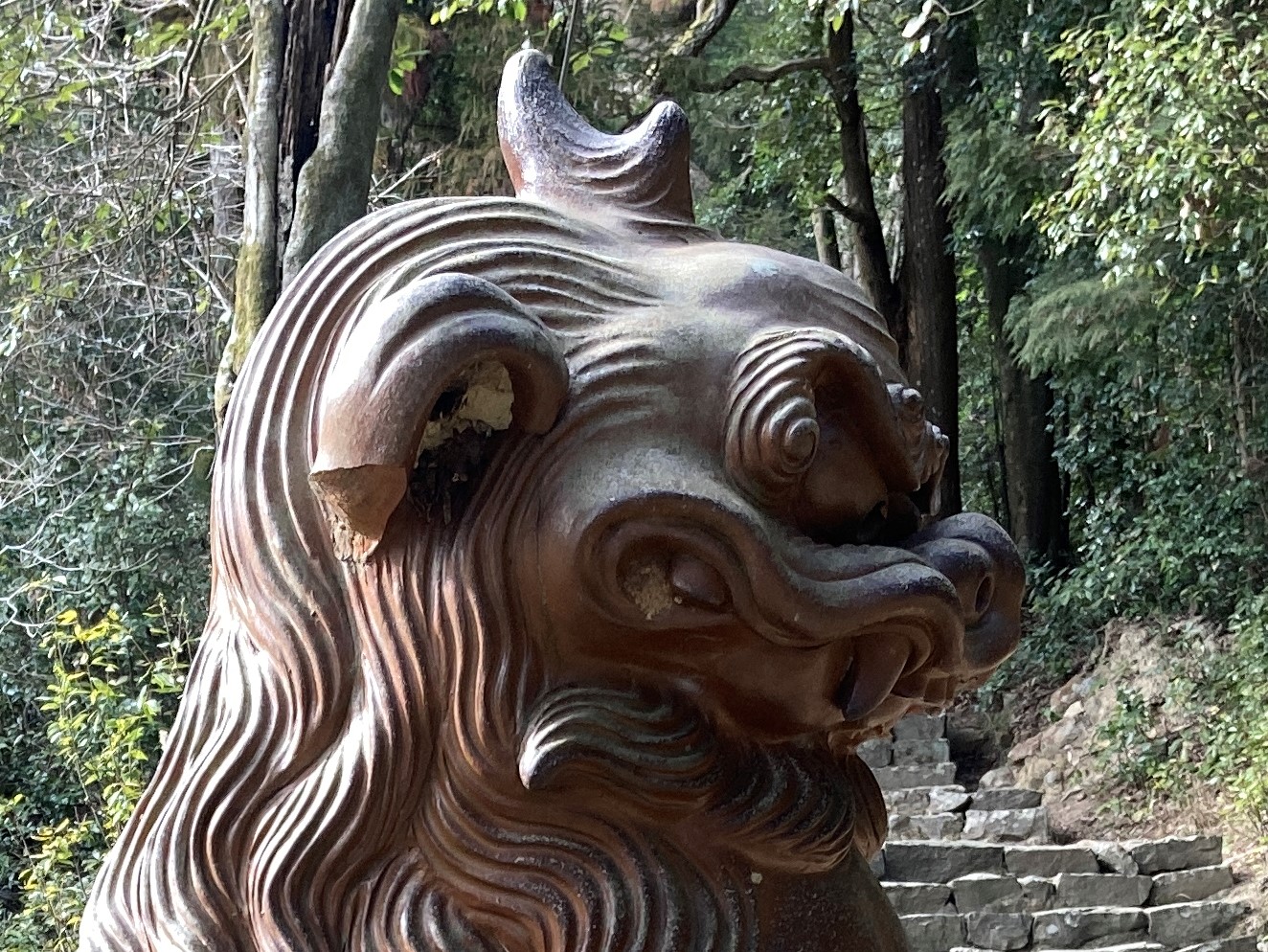 備前焼の狛犬（35）天神社 | 興楽園