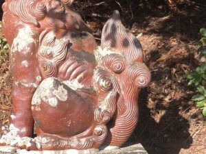 備前焼の狛犬　福神社