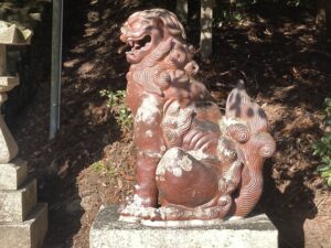 備前焼の狛犬　福神社