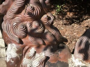 備前焼の狛犬　福神社
